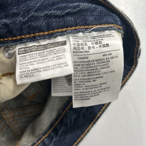 Levis 501 Jeans Womens 26 X32 Blue Original Fit Denim - Picture 8 of 11